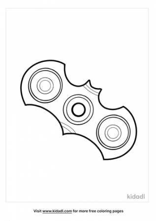 Fidget Spinner Coloring Pages | Free Toys Coloring Pages | Kidadl