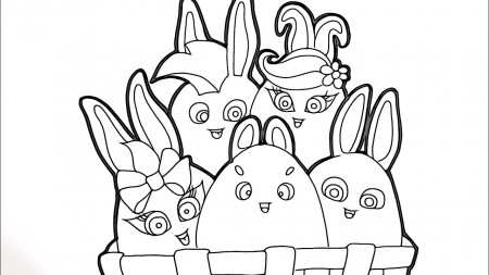 Sunny Bunnies Coloring Pages - Free Printable Coloring Pages for Kids
