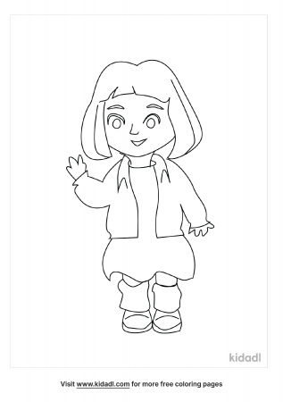 Kawaii Girl Coloring Pages | Free People Coloring Pages | Kidadl