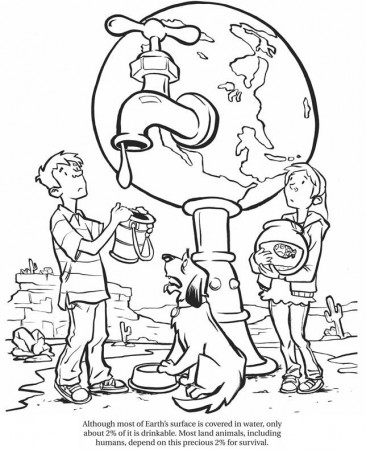 Welcome to Dover Publications | Earth day coloring pages, Save water  drawing, Coloring pages