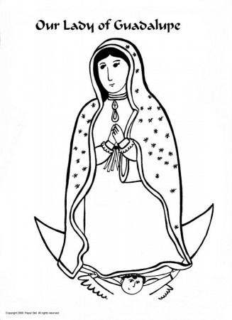 Virgen De Guadalupe Coloring Pages | Coloring Pages Kids Collection