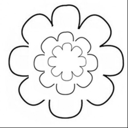 basic flower shape template - Google Search | Flowers to craft ...