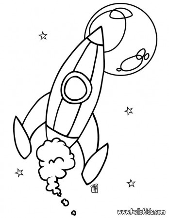 SPACE coloring pages - Spaceship