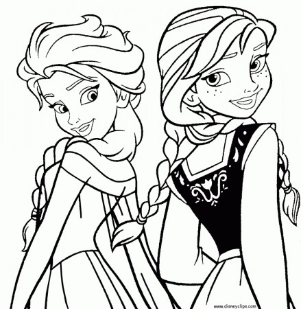 23+ Inspired Picture of Anna And Elsa Coloring Pages - birijus.com