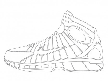 Free Jordan Shoes Coloring Page, Download Free Clip Art, Free Clip ...