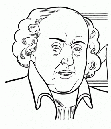 President Day Coloring Pages : President John Adams Coloring ...