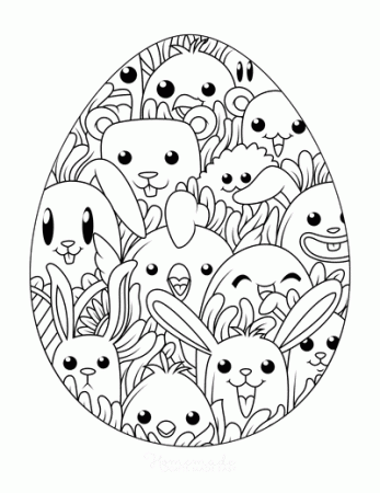 100 Easter Coloring Pages for Kids | Free Printables