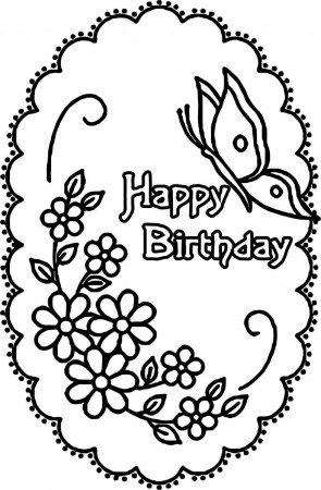 Butterfly Coloring Pages Books For Adults Unique Happy Birthday Of  1024×1562 – Dialogueeurope