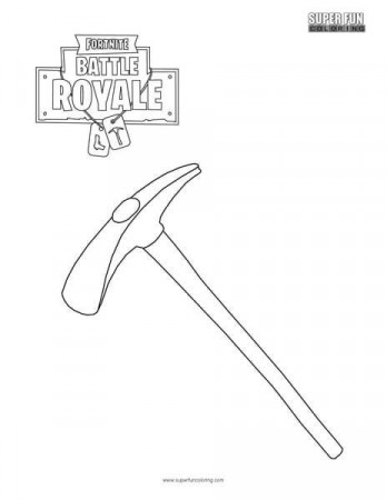 Image result for fortnite printable colour pick axe | Fortnite, Pick axe,  Color pick