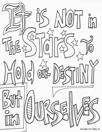 Quote Coloring Pages - DOODLE ART ALLEYdoodle-art-alley.com