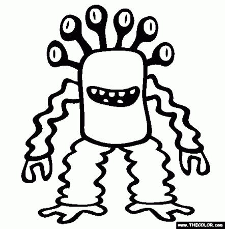 Monsters Online Coloring Pages