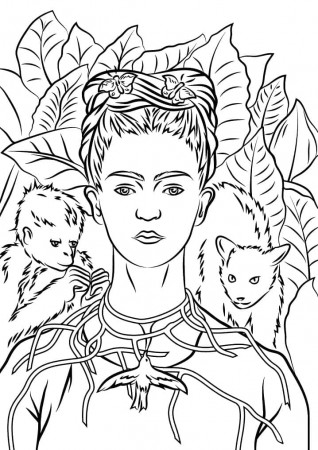 Frida Kahlo Coloring Pages - Free Printable Coloring Pages for Kids