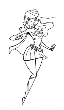 Supergirl Coloring Pages Related Keywords & Suggestions ...