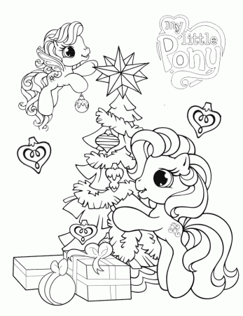Free Download My Little Pony Christmas Coloring Pages ...