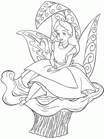 Printable Alice in Wonderland Coloring