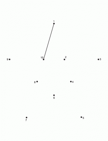 Connect the dots star from 1 to 10
