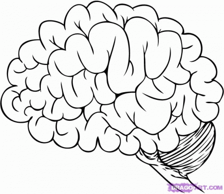 Cartoon Brain Coloring Pages - Coloring Pages For All Ages