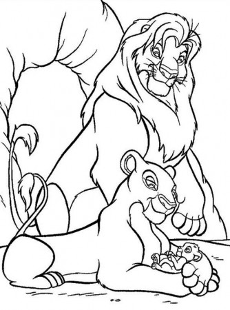 Big Simba Coloring Pages - Coloring Pages For All Ages