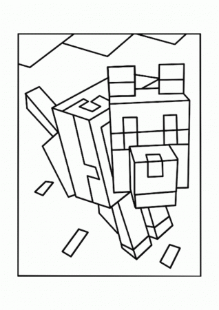 Best Minecraft Wolves Coloring Pages - Free, printable Minecraft ...