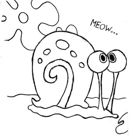 Gary The Snail Coloring Page