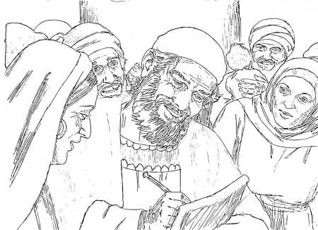 Zechariah And Elizabeth Coloring Page