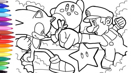 Mario Coloring Pages Sonic Vs Mario Coloring Pages How To Draw Mario How To  Draw Sonic - entitlementtrap.com | Mario coloring pages, Super mario  coloring pages, Coloring pages