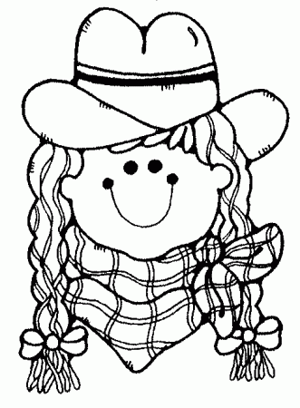 cowboy coloring pages - Clip Art Library