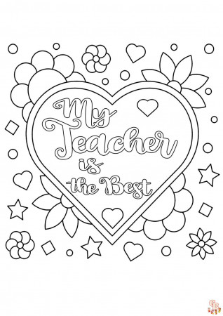 Celebrate Teacher Appreciation Day Coloring Pages Free Printable