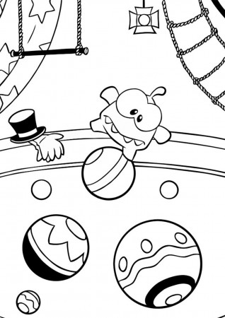 Om Nom 7 Coloring Page - Free Printable Coloring Pages for Kids