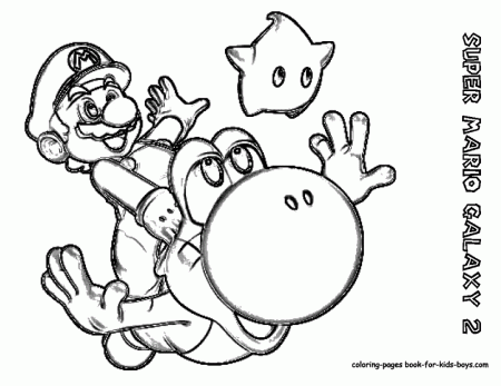 Mario And Yoshi Printable Coloring Pages - High Quality Coloring Pages