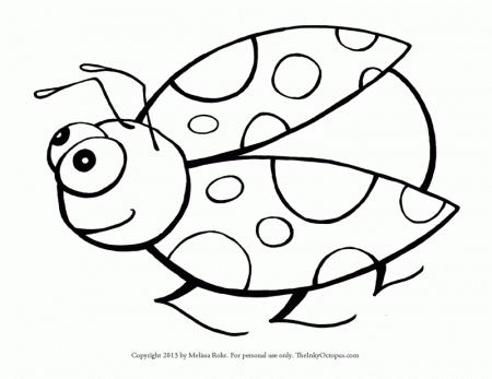 Ladybug Coloring Pages For Toddlers - High Quality Coloring Pages