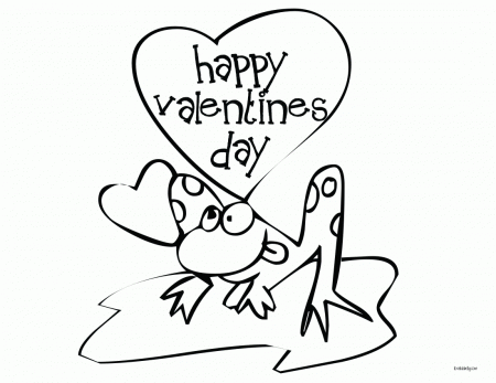 Valentines Day Coloring Sheets For Kindergarten - High Quality ...