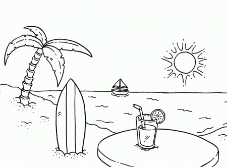 Related Beach Coloring Pages item-9986, Beach Coloring Pages Free ...