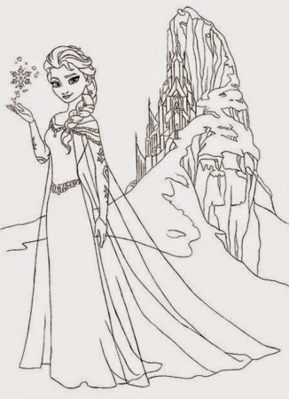 Coloring Pages: Frozen Castle Coloring Pages Free and Printable