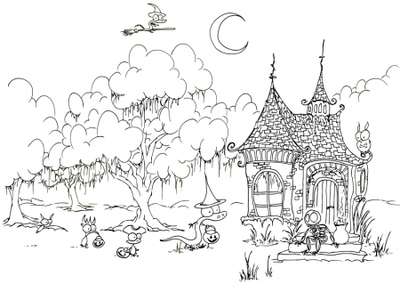halloween coloring pages for