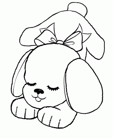 Toy Stuffed Dog Coloring Pages | Toy stuffed animal Coloring Page and Kids  Activity sheet | HonkingDonkey