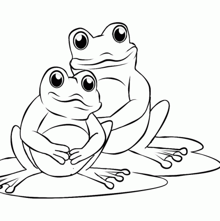 Drawing Frog #7748 (Animals) – Printable coloring pages