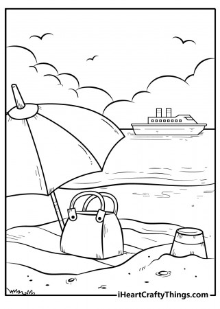 Printable Beach Coloring Pages (Updated 2022)