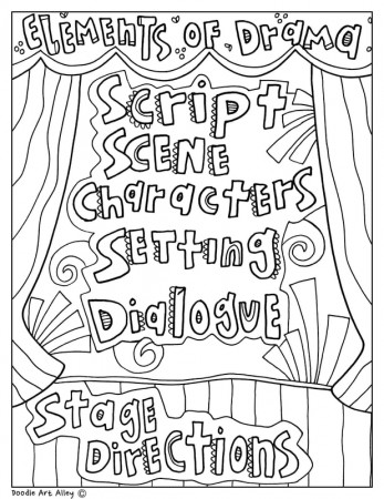 Elements of Drama - Classroom Doodles