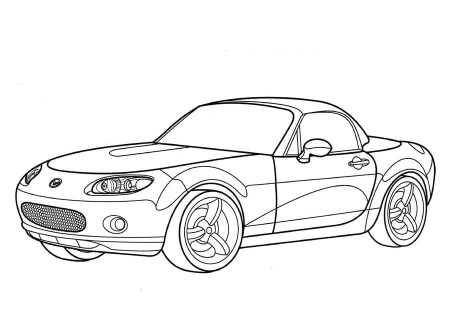 Coloring pages: Coloring pages: Mazda, printable for kids & adults, free