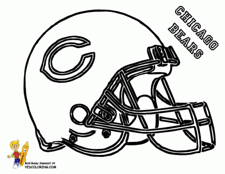 Bear Helmet Coloring Page - Coloring Pages For All Ages