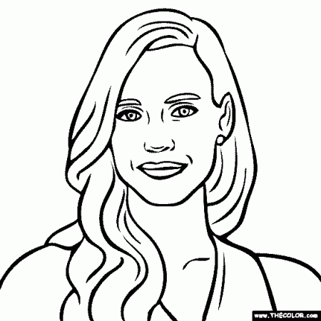 Famous Actress Coloring Pages