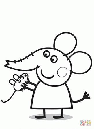 Emily Elefante coloring page | Free Printable Coloring Pages