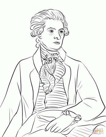Thomas Jefferson coloring page | Free Printable Coloring Pages