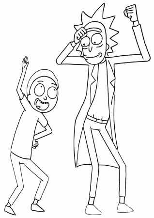 Rick and Morty coloring pages | Coloring pages to download and print