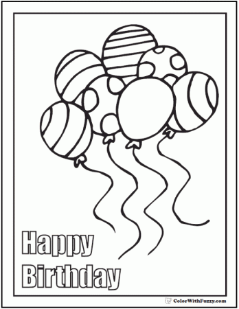 55+ Birthday Coloring Pages ✨ Printable And Digital Coloring Pages