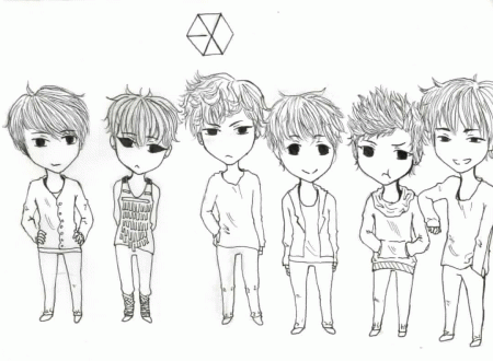 Kpop Chibi Pages Coloring Pages - Auto Electrical Wiring Diagram