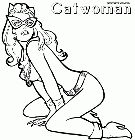 Catwoman coloring pages | Coloring pages to download and print