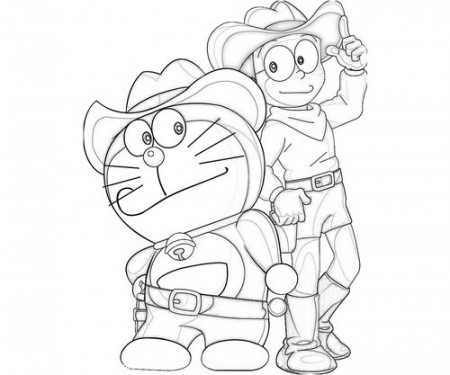Free Coloring Pages : Doraemon And Nobita Coloring Pages For Kids