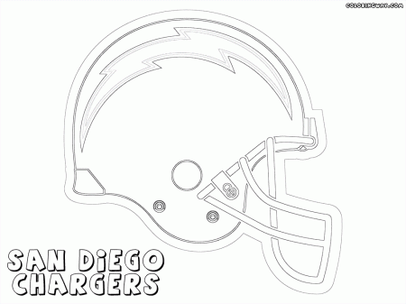 San diego chargers coloring pages nfl